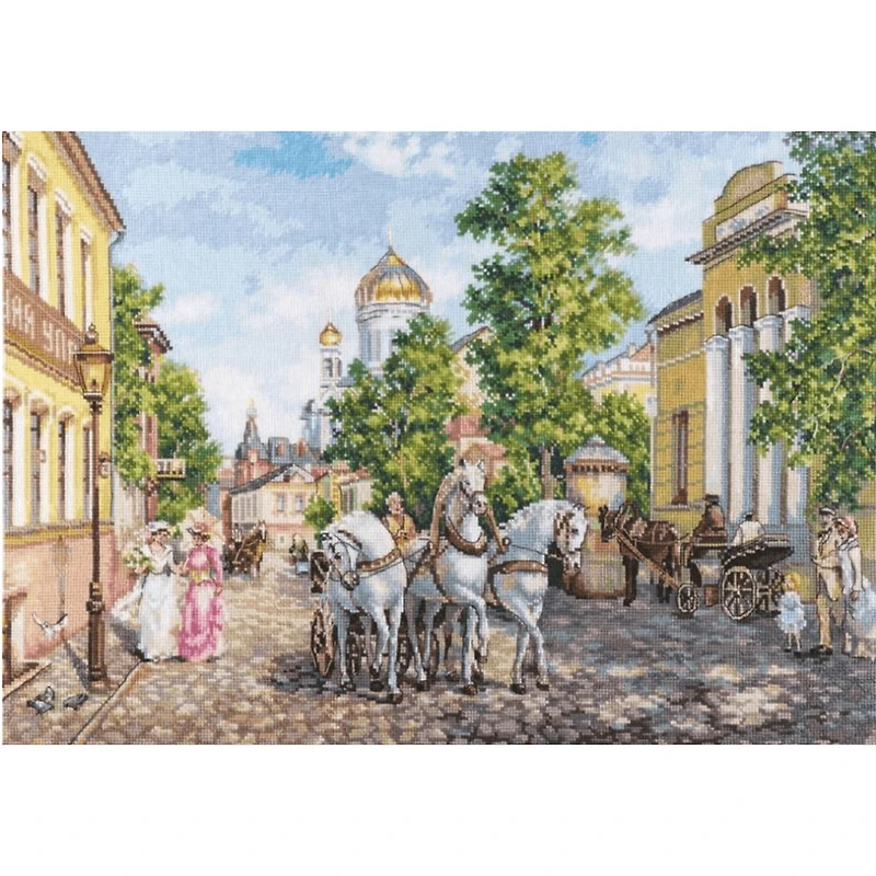 Alisa Three Horses. The Temple Of Christ Cross Stitch Kit