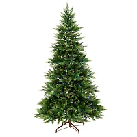 7.5ft. Pre-Lit Festive Fern Artificial Christmas Tree, Clear Lights