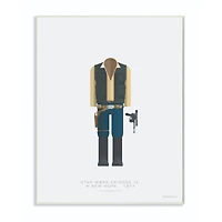 Stupell Industries Star Wars Han Solo Fashion Design Wall Plaque