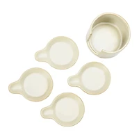 Hello Honey® Cream Stoneware Snack Dish Set