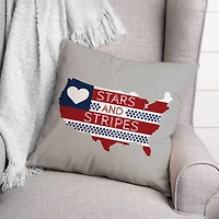 Stars and Stripes Throw Pillow