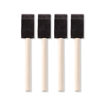 1" Foam 4 Piece Brush Set by Craft Smart®