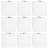 9 Packs: 2 ct. (18 total) 10" x 10" Whitewashed Wood Square Plaques by Make Market®