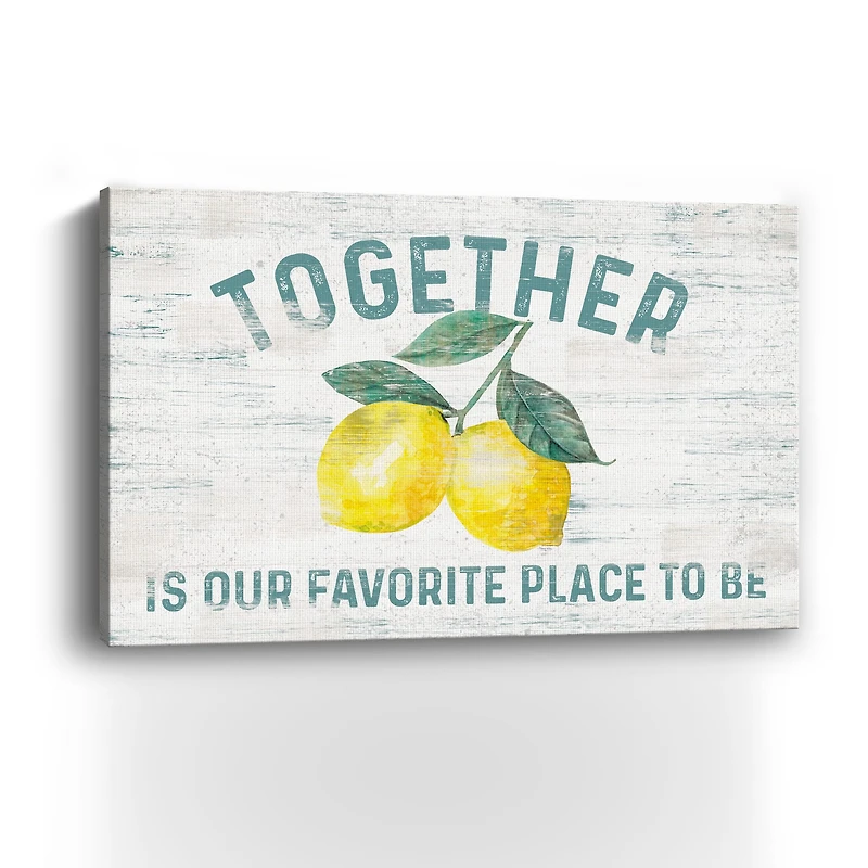 Happy Thoughts I On White Canvas Giclee