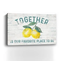 Happy Thoughts I On White Canvas Giclee