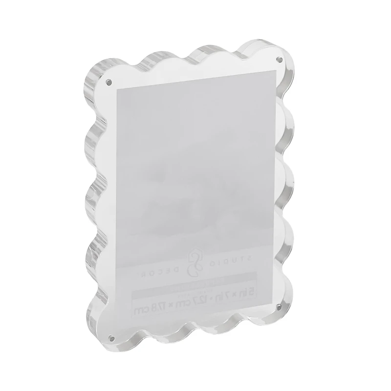 Expressions™ 5" x 7" Squiggle Acrylic Tabletop Float Frame by Studio Décor®