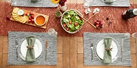 DII® Tonal Recycled Cotton Slubby Rib Placemats