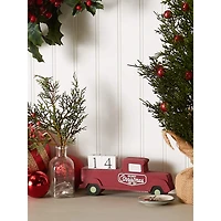 DII® Christmas Tree Truck Tabletop Block Calendar