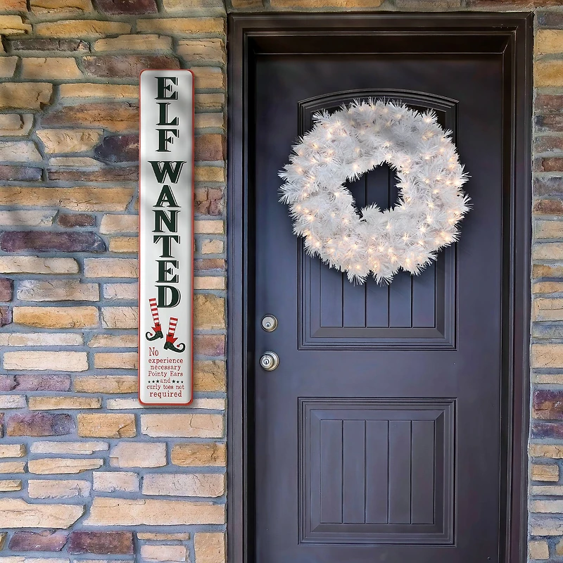 47" Elf Wanted Wall Sign