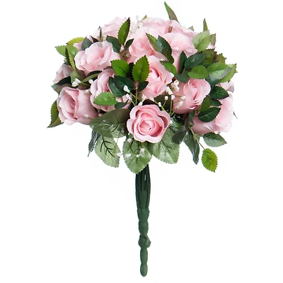 15" Pink Rose Bush by Ashland®