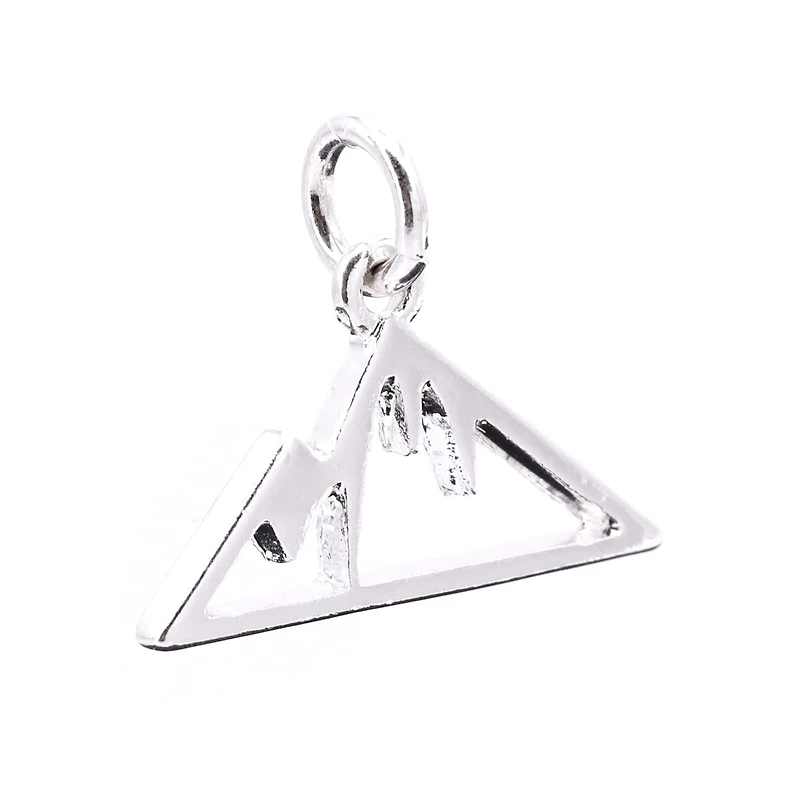Silver Plated Mountain Charm by Bead Landing™