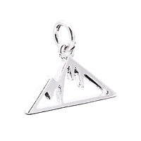 Silver Plated Mountain Charm by Bead Landing™