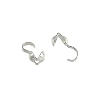 4mm Rhodium Crimp Bead Covers by Bead Landing™