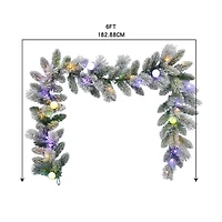 6ft. Pre-Lit Glacier Fir Garland by Ashland®