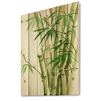 Designart - Detail of Dark Green Bamboo II