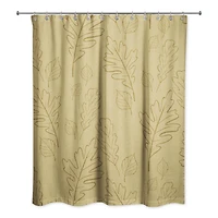 Large Leaves Shower Curtain