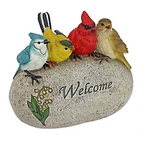 Design Toscano 8" Birdy Welcome Garden Stone Statue