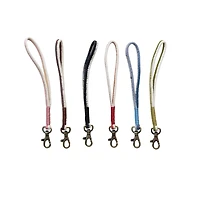 Hello Honey® 8" Cotton & Metal Ombré Keychain Wristlet Set