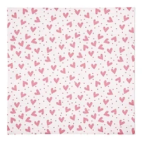 Heart Polka Pattern 10" x 10" Cotton Twill Napkin