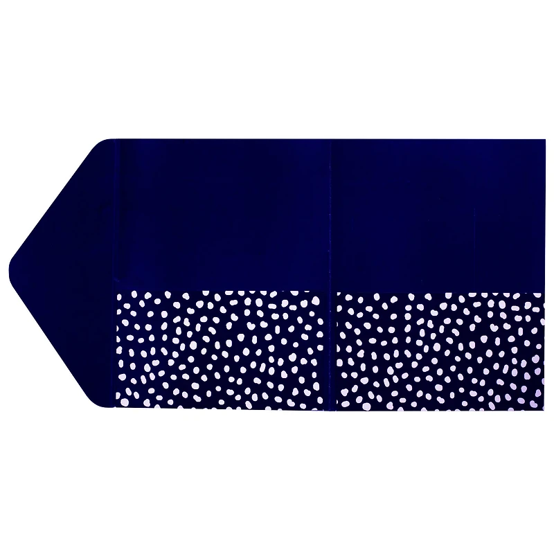 Steel Mill & Co.® Navy & Light Blue Dots Pocket Folder Set