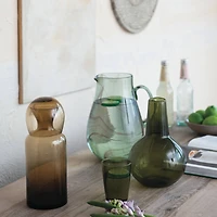 Hello Honey® Glowing Amber Glass Carafe Set