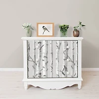 NuWallpaper Birch Gray Peel & Stick Wallpaper