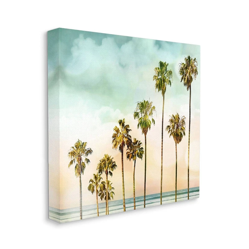 Stupell Industries Tropical Beach Palm Trees Canvas Wall Art
