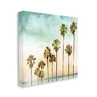 Stupell Industries Tropical Beach Palm Trees Canvas Wall Art