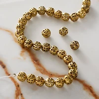 Antique Gold Round Beads, 5.5mm by Bead Landing®