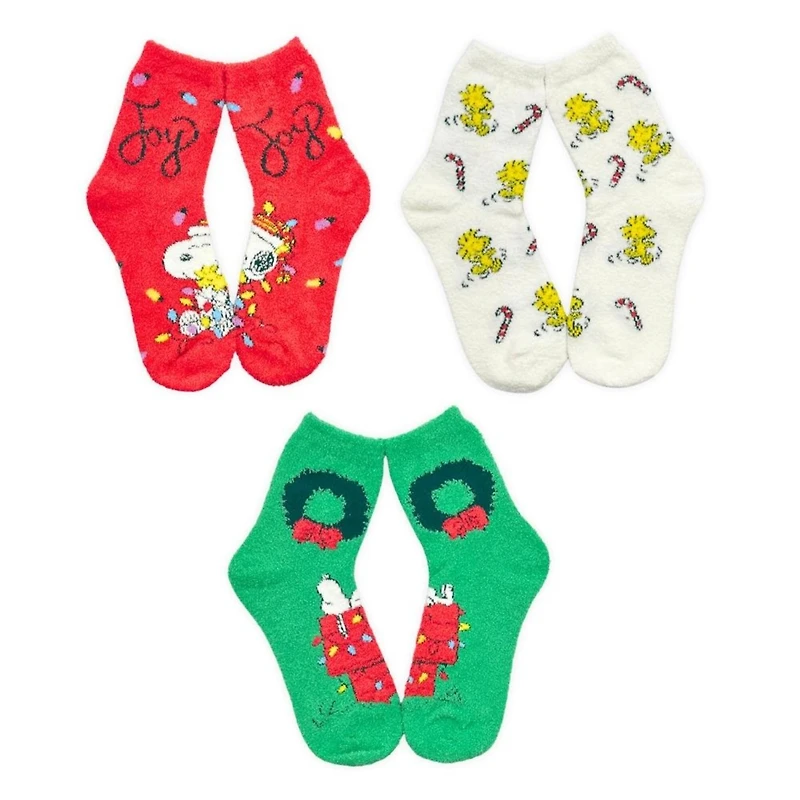 Peanuts® 3 Pack Cozy Crew Socks in Greeting Card Box