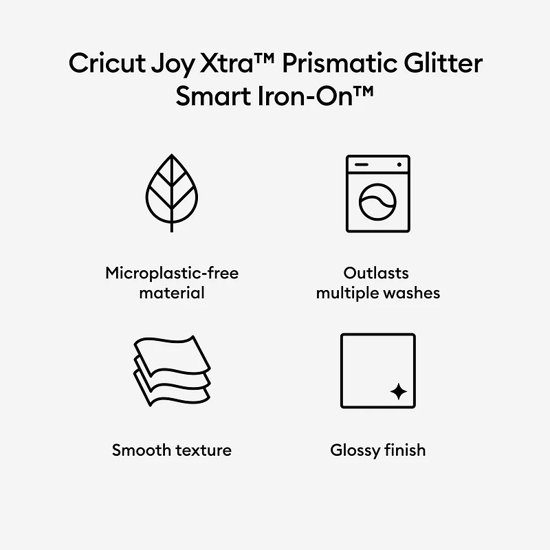 Cricut Joy Xtra™ Smart Iron-On™ Prismatic Glitter
