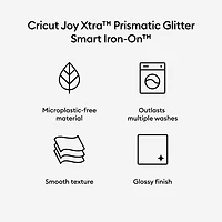 Cricut Joy Xtra™ Smart Iron-On™ Prismatic Glitter
