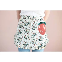 Hello Honey® Cotton Half Apron with Strawberry-Shaped Pocket