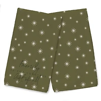 Family Greatest Gift Green Twinkle Tea Towel - Set of 2