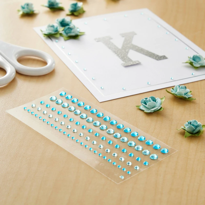 Turquoise Rhinestone Stickers by Recollections™