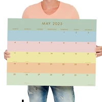 TF Publishing 2025 Super Stripe Monthly Blotter Desk Pad Calendar