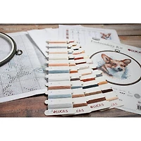 Luca-S Welsh Corgi Counted Cross Stitch Kit with Display Hoop