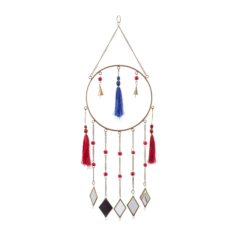 Multi Metal Contemporary Windchime, 31" x 12" x 2"