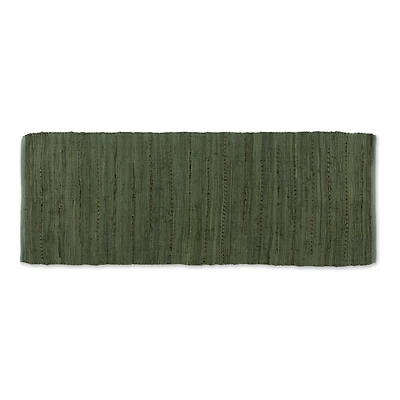 DII® Olive Green Rag Rug, 2ft. x 6ft.