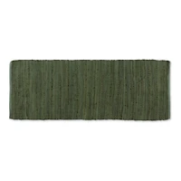 DII® Olive Green Rag Rug, 2ft. x 6ft.