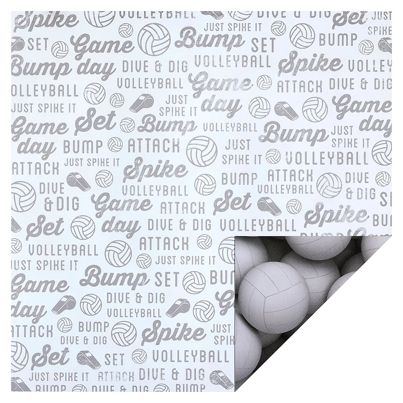 Volleyball Double-Sided Cardstock Paper by Recollections™, 12" x 12"