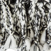 DII® Black & White Textured Acrylic Throw