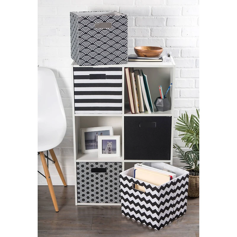 DII® 11" Polyester Stripes Storage Cube