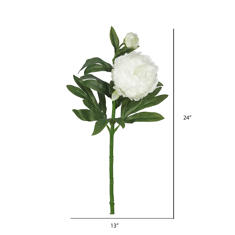 Cream Peony Stem, 3ct.