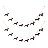 Glitzhome® 6ft. Christmas Dog Garland, 2ct.