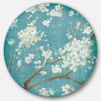Designart - Blue Cherry Blossoms II
