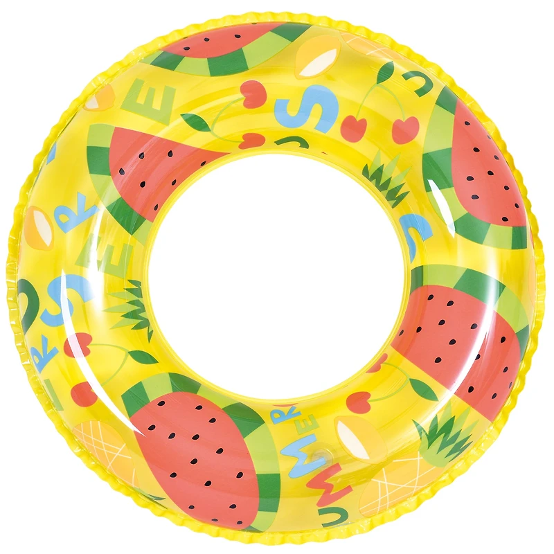 24" Summer Watermelon Inflatable Inner Tube Ring Float