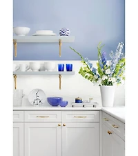 WallPops Faux Wood Whitewash Peel & Stick Wall Tiles