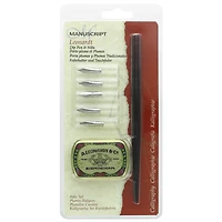 Manuscript Italic Dip Pen & Nibs Set