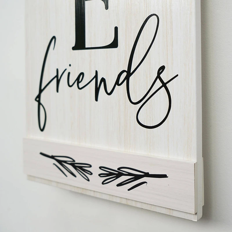 American Art Décor™ 47.25" Welcome Friends Get Out Weirdos Double-Sided Hanging & Leaning Wall Sign